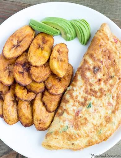 Plantain & Omlette